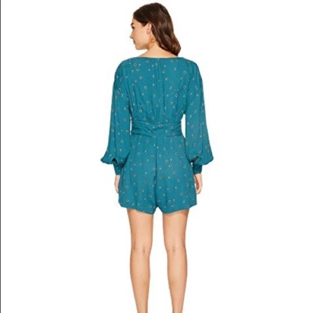 NWT Free People Green Love Grows Romper Size XS